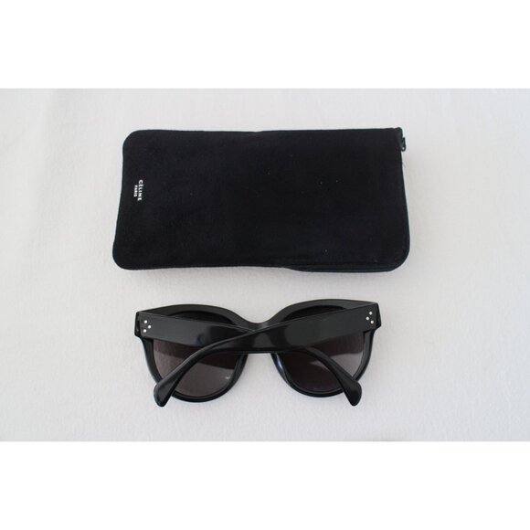CELINE Audrey Sunglasses CL 41755 Black Polarized with Case Made in Italy - Picture 5 of 6